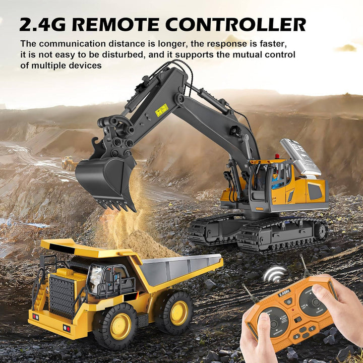 Zdalnie Sterowany Koparka Bulldozer Wywrotka 4WD