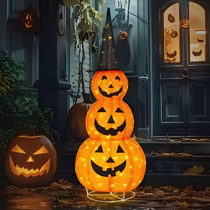 Dekoracje na Halloween w Kształcie Dyni na Zewnątrz