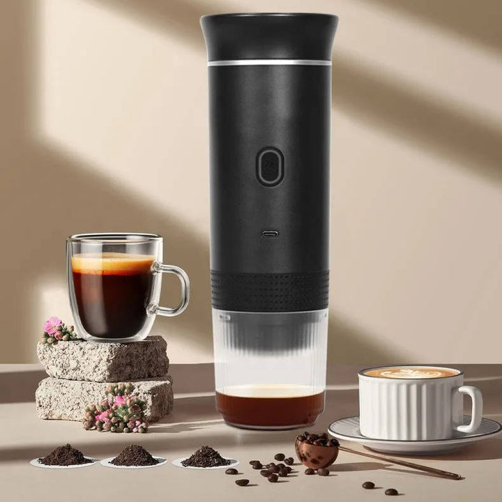 Przenośny Ekspres do Kawy - Espresso, Cappuccino i Parzenie