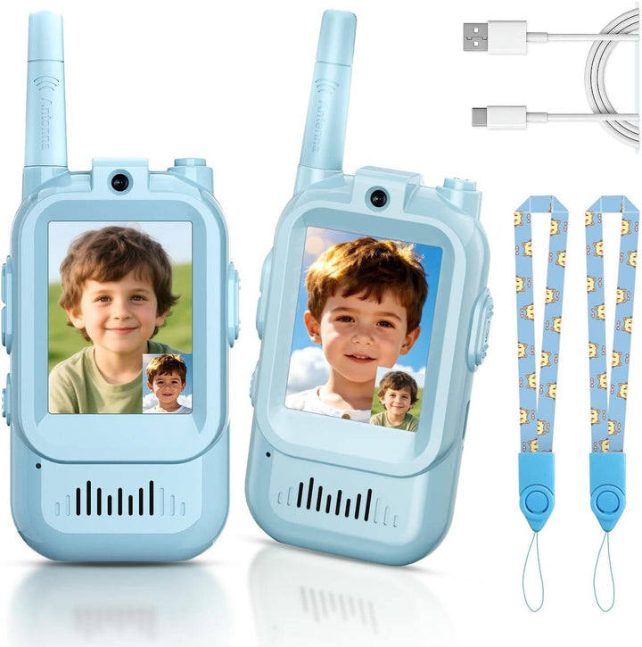 Dziecięce Walkie Talkie z Wideo, Głosem i Czatem 2 Zestaw