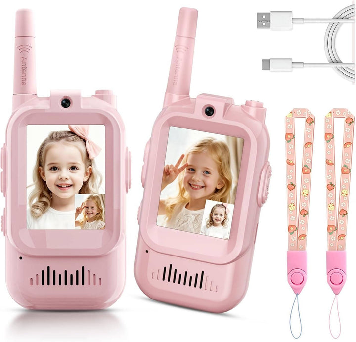 Dziecięce Walkie Talkie z Wideo, Głosem i Czatem 2 Zestaw