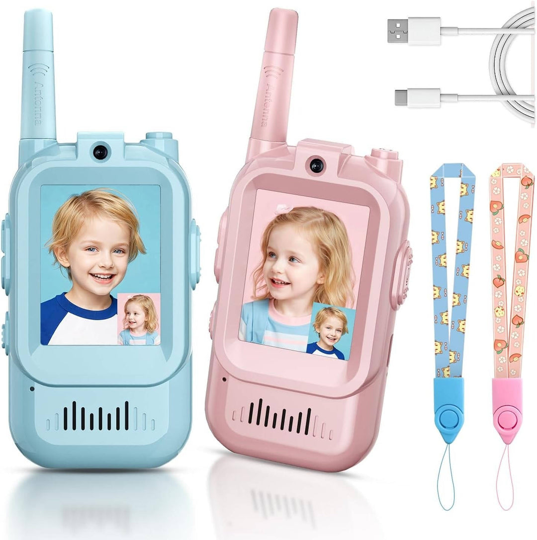 Dziecięce Walkie Talkie z Wideo, Głosem i Czatem 2 Zestaw
