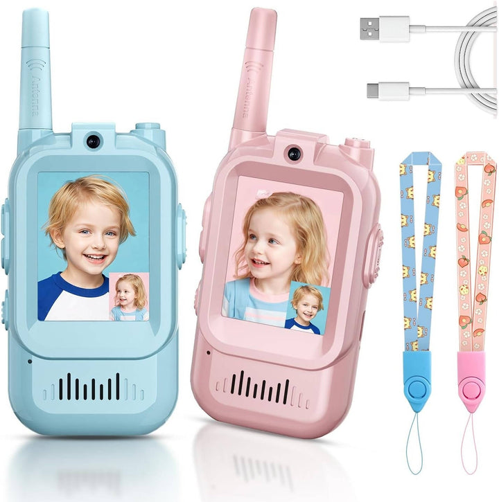 Dziecięce Walkie Talkie z Wideo, Głosem i Czatem 2 Zestaw