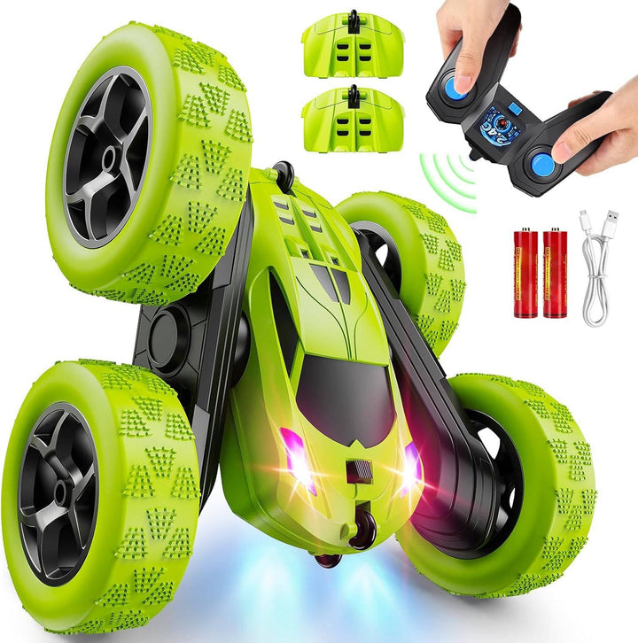 Zdalnie Sterowane Samochody Zabawki dla Dzieci w Wieku 6-12 z LED-ami i 360° Akrobacjami