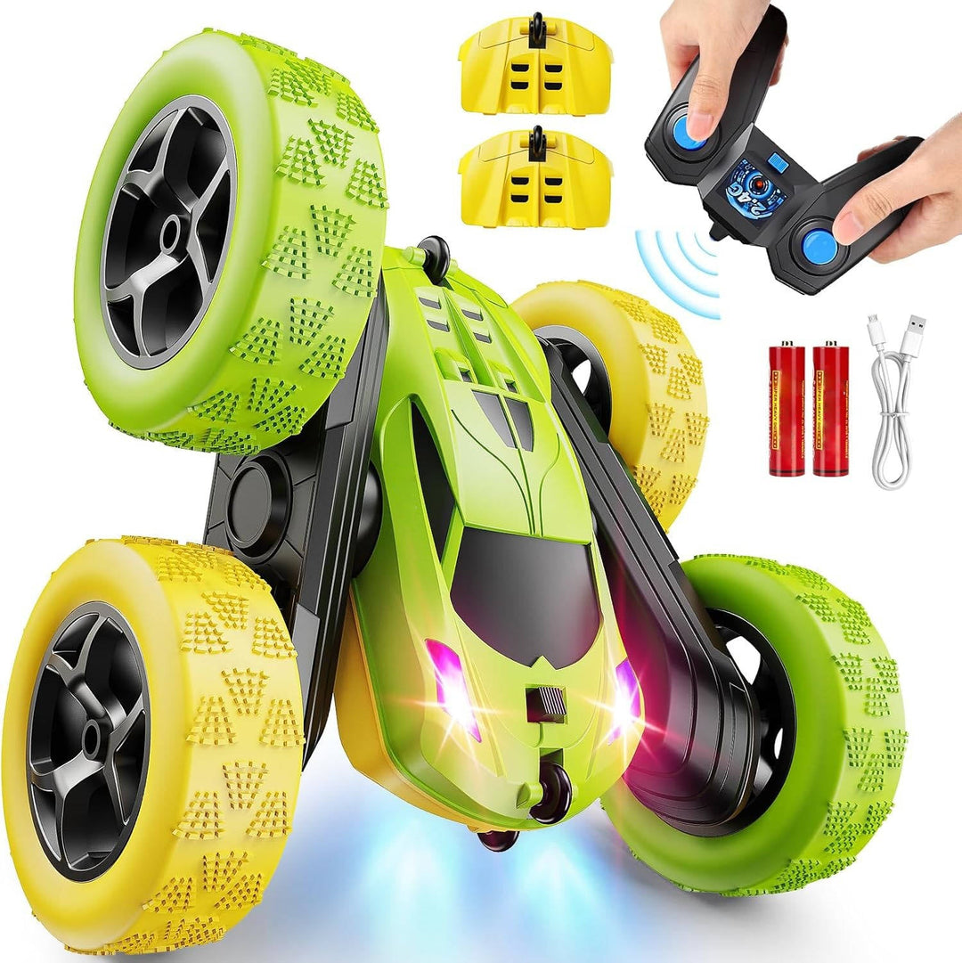 Zdalnie Sterowane Samochody Zabawki dla Dzieci w Wieku 6-12 z LED-ami i 360° Akrobacjami