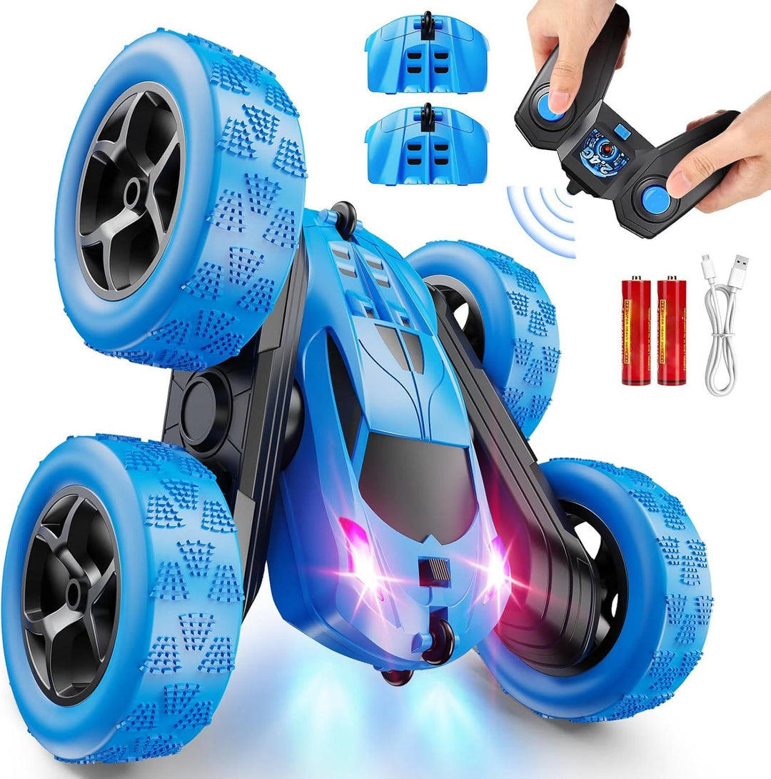 Zdalnie Sterowane Samochody Zabawki dla Dzieci w Wieku 6-12 z LED-ami i 360° Akrobacjami