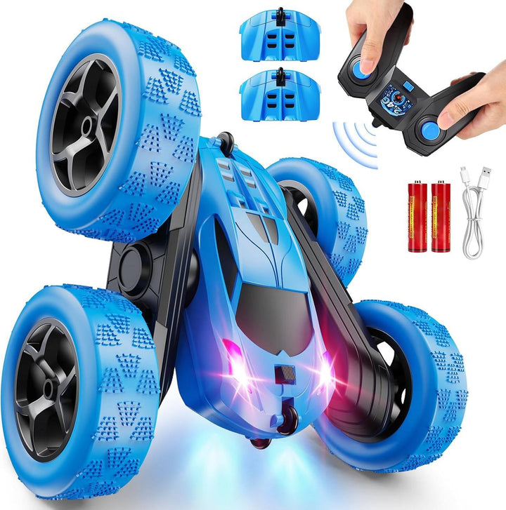 Zdalnie Sterowane Samochody Zabawki dla Dzieci w Wieku 6-12 z LED-ami i 360° Akrobacjami
