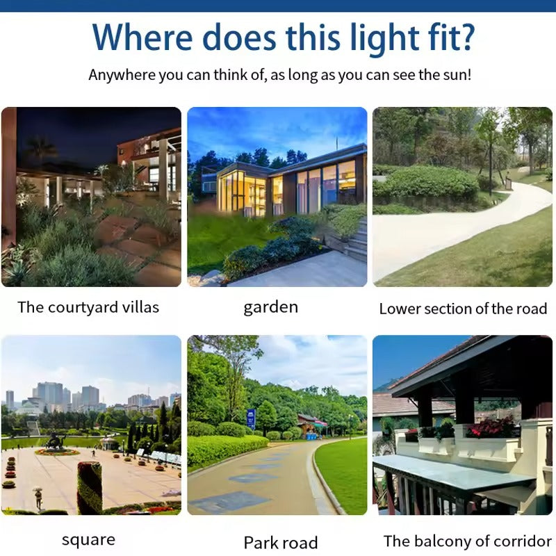 LED Zewnętrzna Lampa Solarno-LED