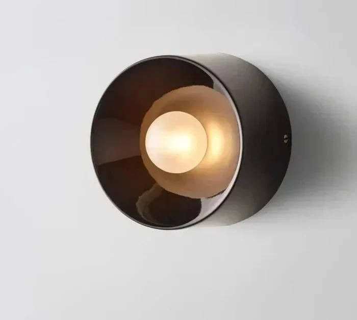 Nordycka Nowoczesna Czarna Lampa Ścienna