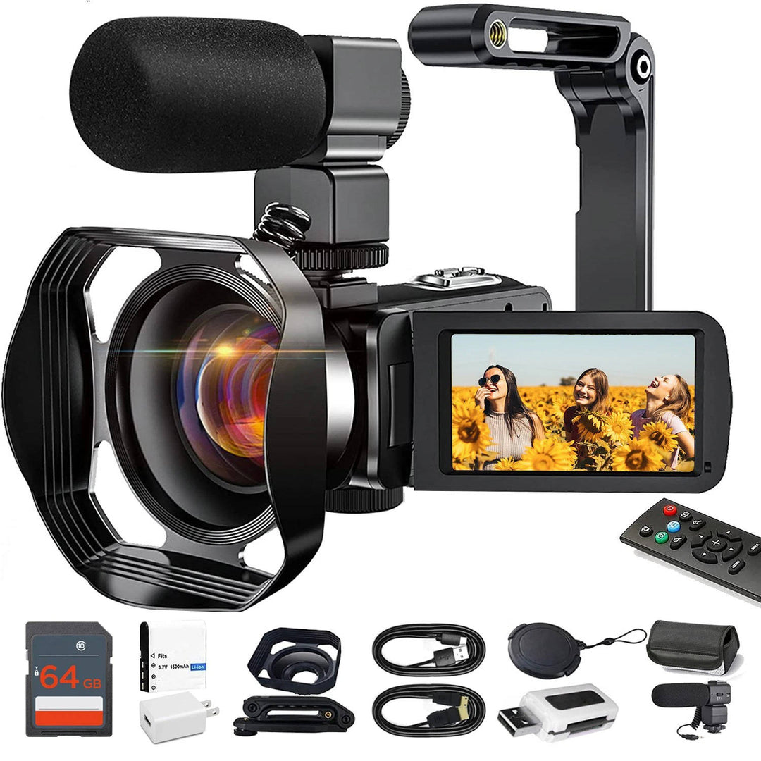 Kamera wideo 4K Camcorder YouTube Vlogging WiFi 48MP