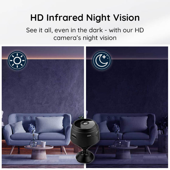 Mini Kamera WiFi HD 1080P Z Funkcją Nocnego Widzenia