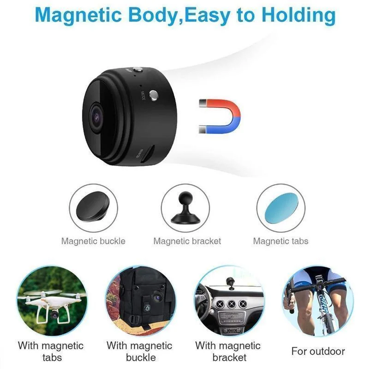 1080p Magnetyczna Mini Kamera WiFi