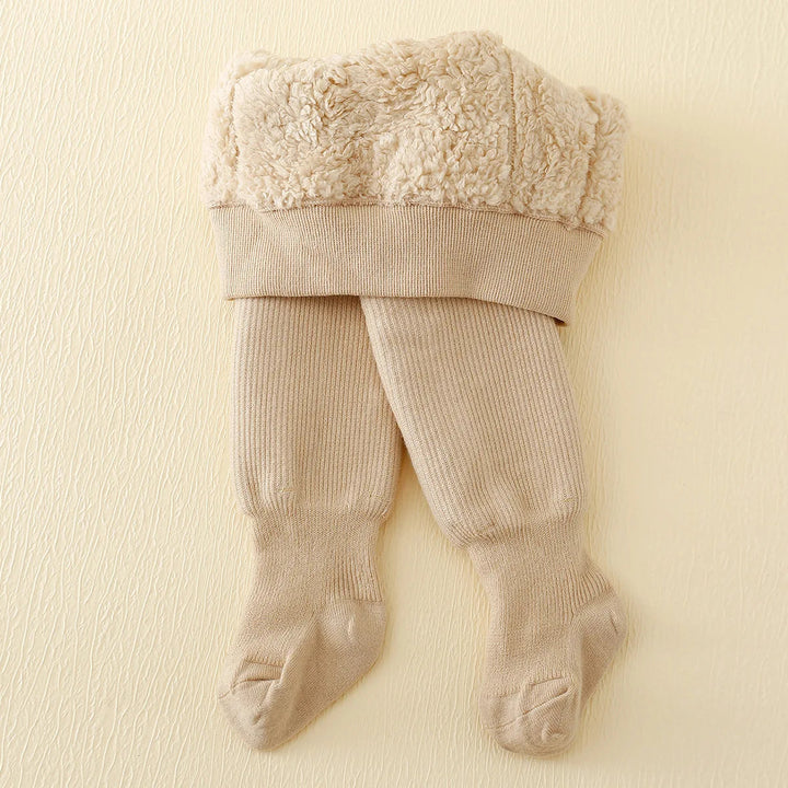 Legginsy dziecięce na zimę z fleecem