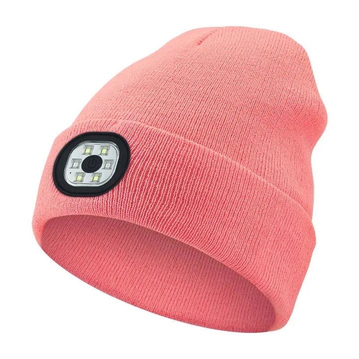 Czapka Beanie LED na Akumulator na Zimę