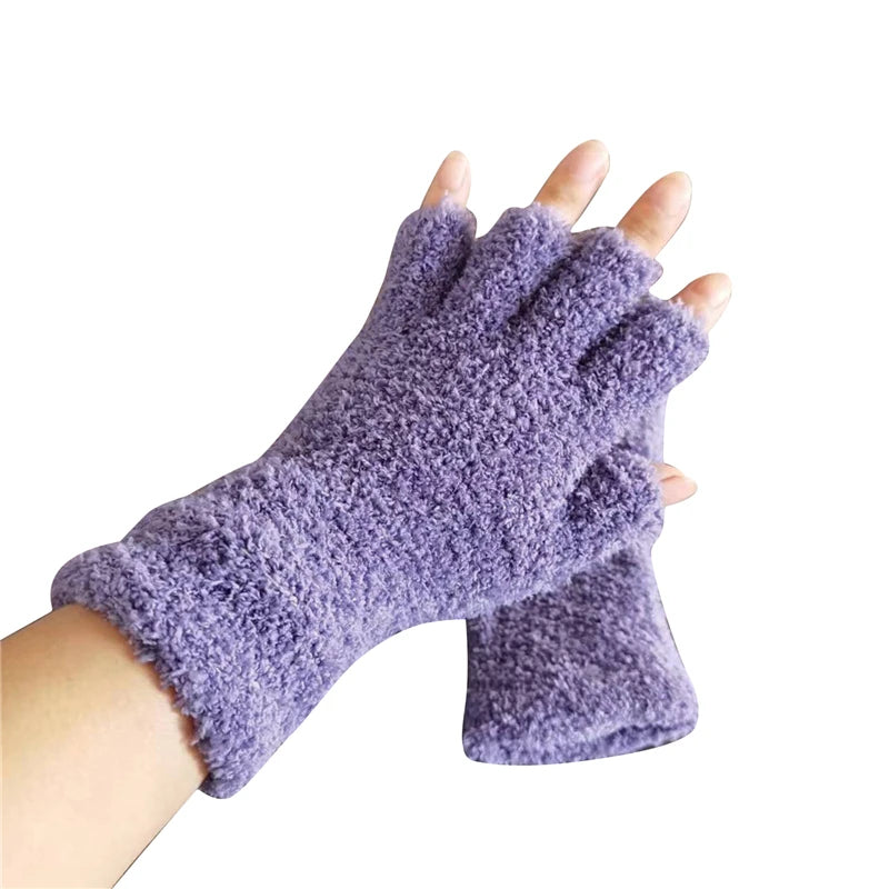 Zimowe Rękawiczki Bez Palców Comfort Knit