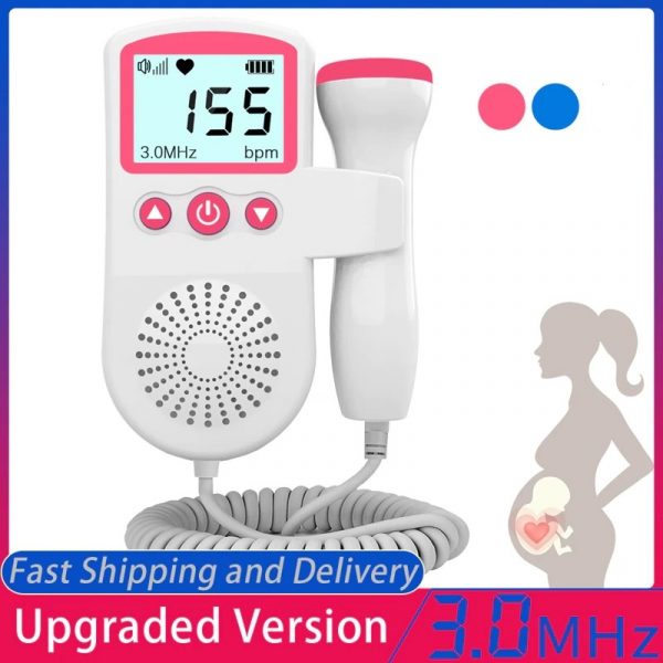 Fetal Doppler Monitor Tętna dla Domu w Ciąży - Detektor Dźwięku Tętna Płodowego