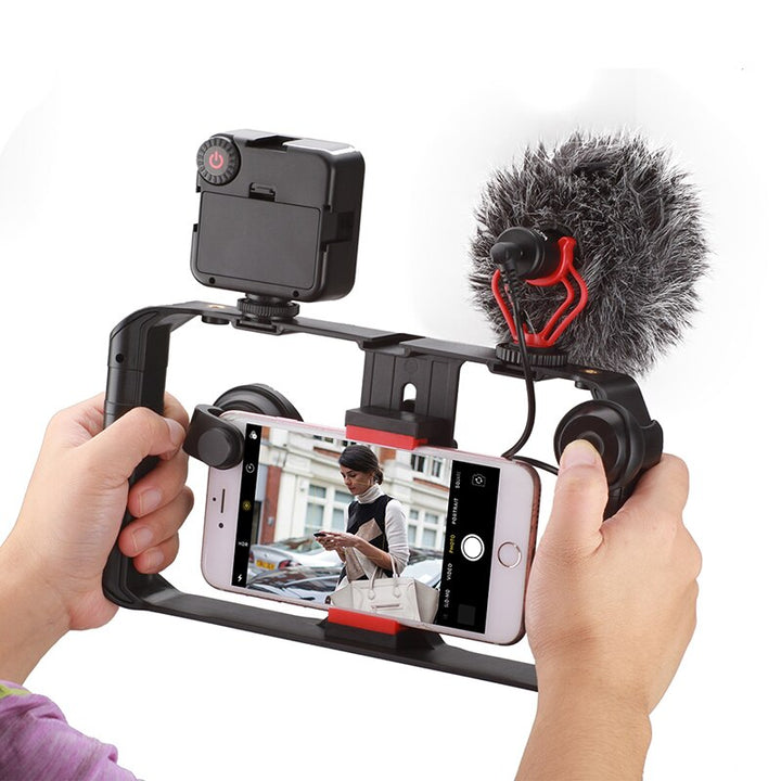 Stabilizator Wideo do Smartfona z Oświetleniem