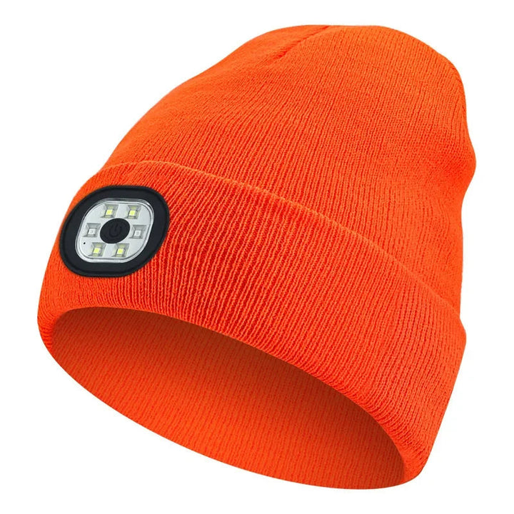 Czapka Beanie LED na Akumulator na Zimę