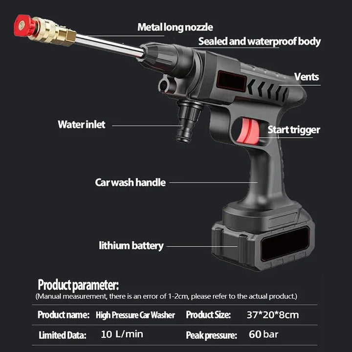Pistolet Wodny Wysokociśnieniowy do Mycia Samochodów