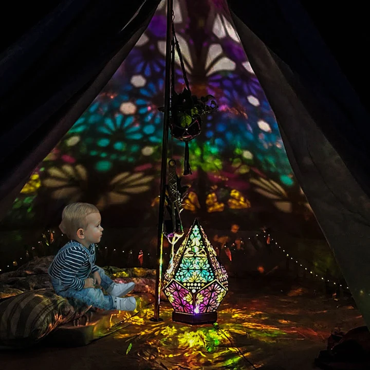 Lampka Projekcyjna Boho Kolorowa Nocna Lampa