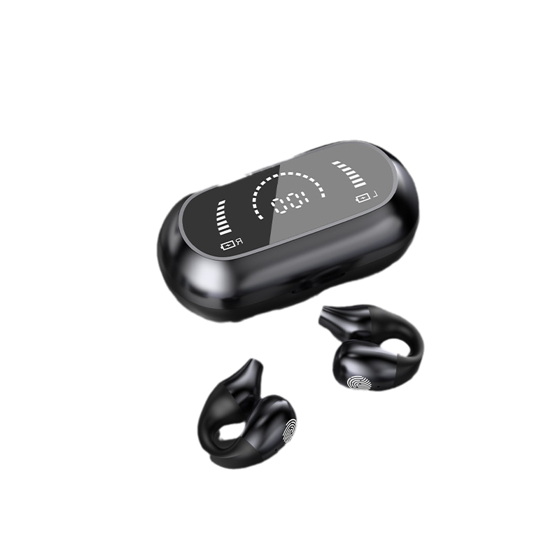 Bezprzewodowe słuchawki bone conduction z klipsem na ucho