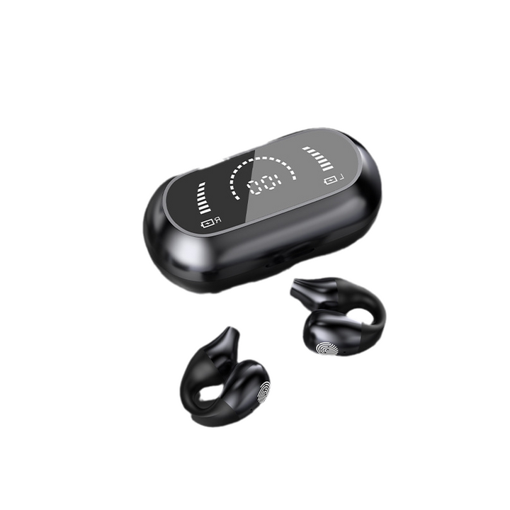 Bezprzewodowe słuchawki bone conduction z klipsem na ucho