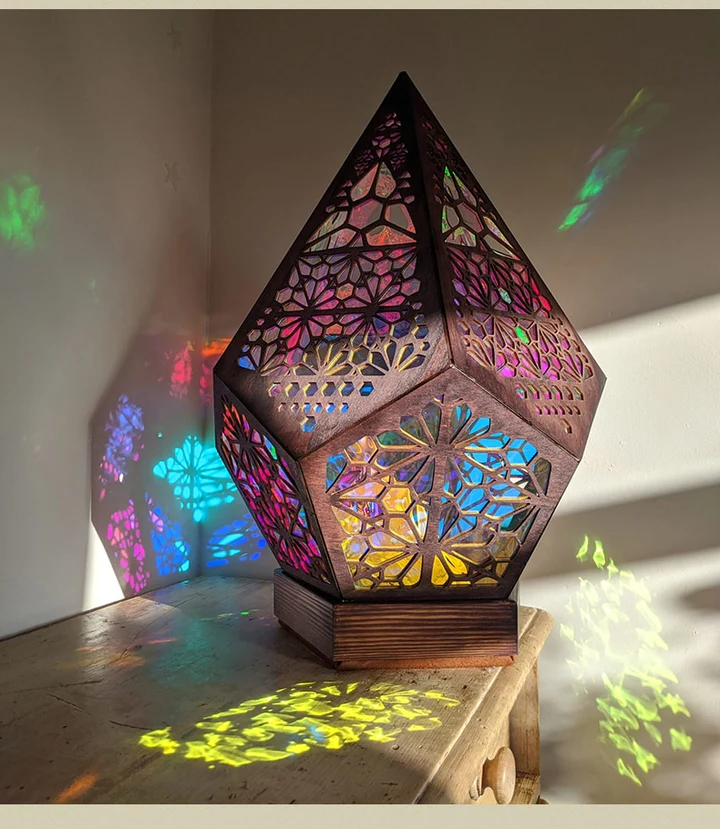 Lampka Projekcyjna Boho Kolorowa Nocna Lampa