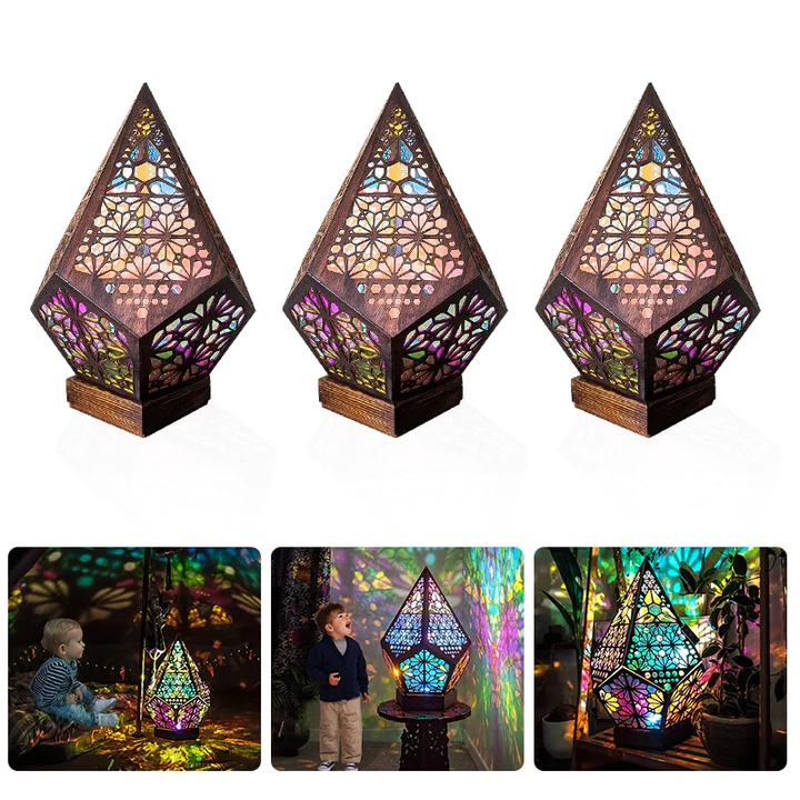 Lampka Projekcyjna Boho Kolorowa Nocna Lampa