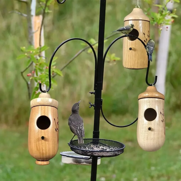 Drewniany Domek dla Kolibrów - Prezent dla Miłośników Natury