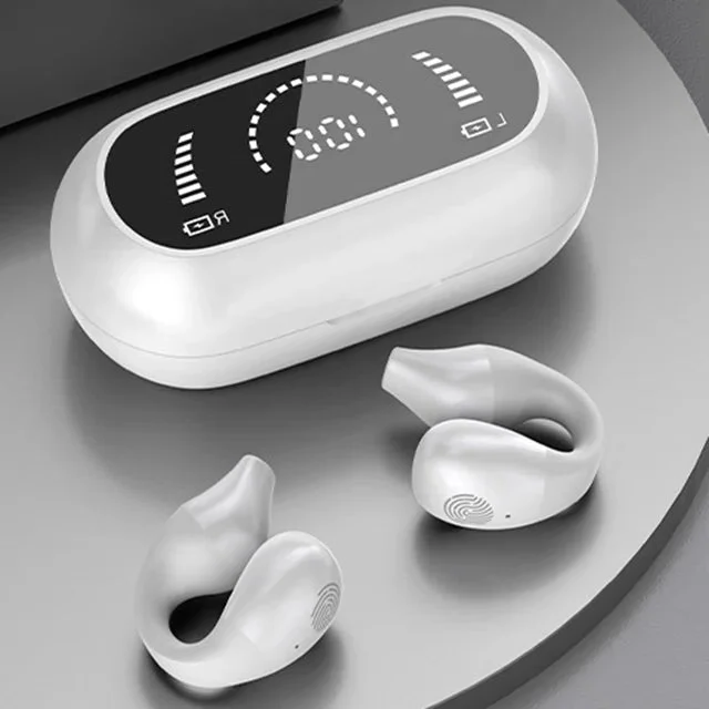 Bezprzewodowe słuchawki bone conduction z klipsem na ucho