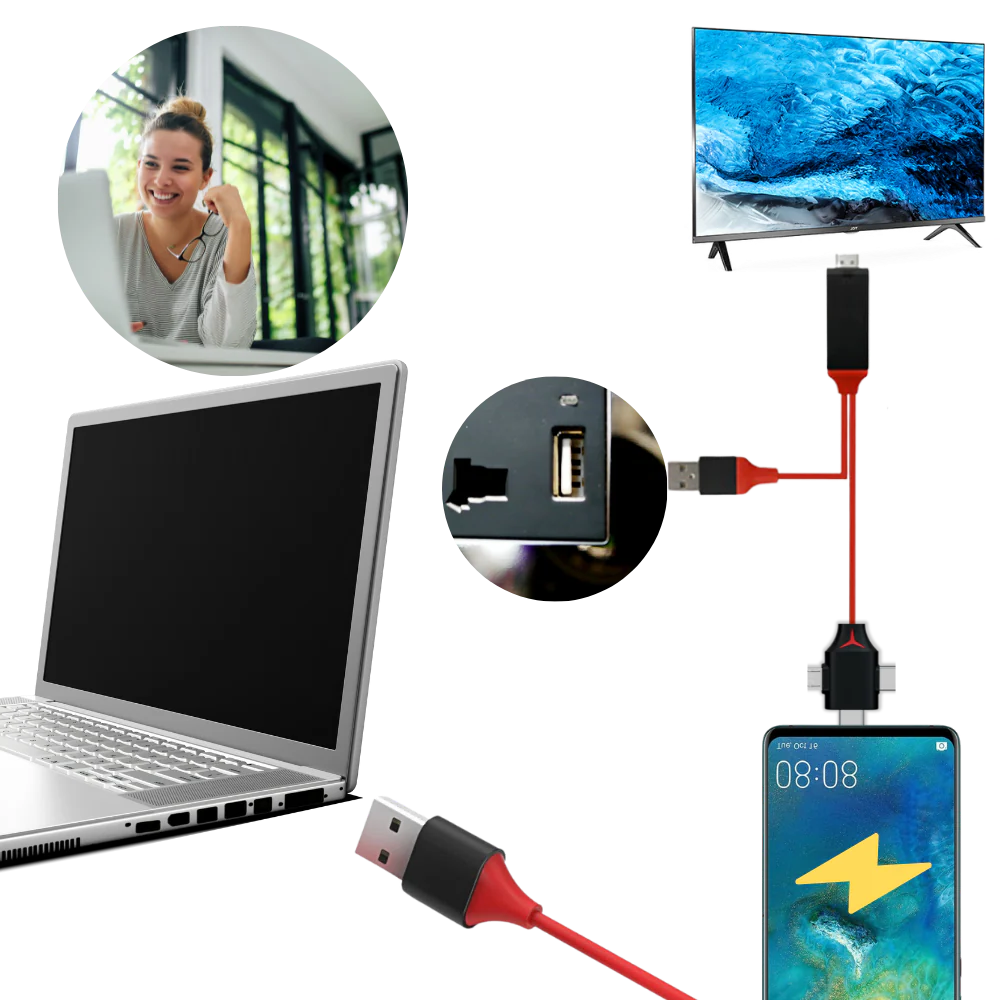 Kabel adaptera HMDI do telefonów i tabletów