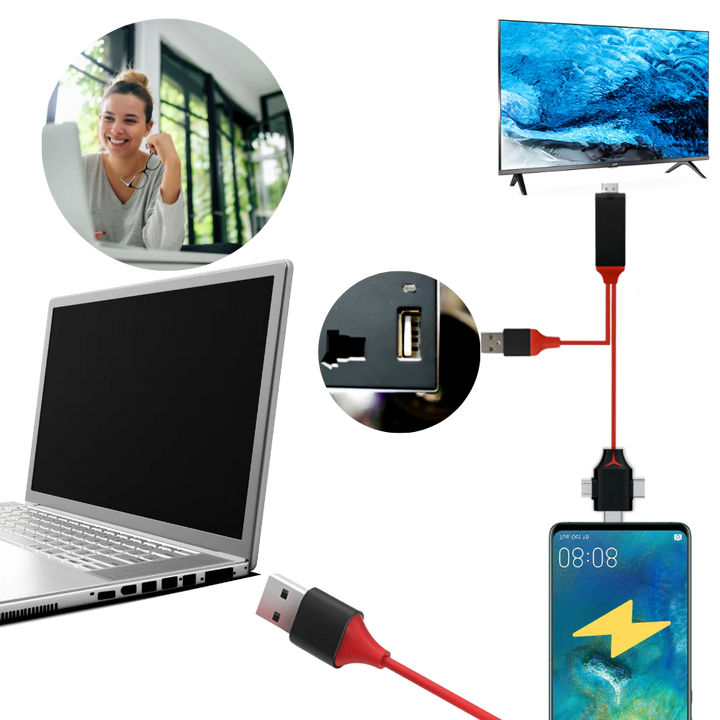 Kabel adaptera HMDI do telefonów i tabletów