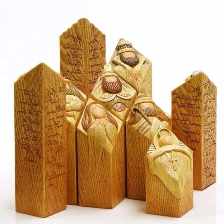 9-częściowy Zestaw Figur Słupków Bożonarodzeniowych