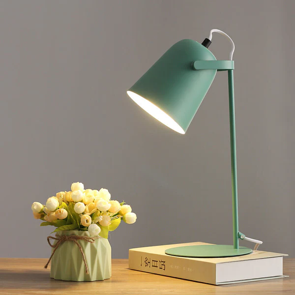 Nordycka Lampa Stołowa w Kształcie Kreatywnego Wiadra z Kolorami Makaronów
