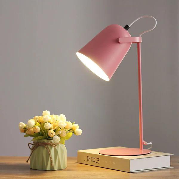Nordycka Lampa Stołowa w Kształcie Kreatywnego Wiadra z Kolorami Makaronów