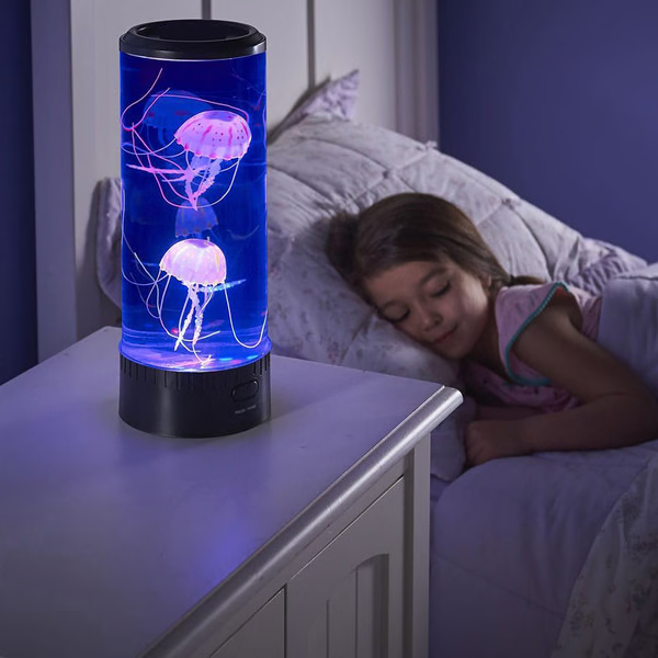 Lampa Lava z Meduzami LED &amp; Akwarium dla Dzieci i Dorosłych - Prezenty Urodzinowe dla Dzieci, Idealny Prezent dla Miłośników Akwarium