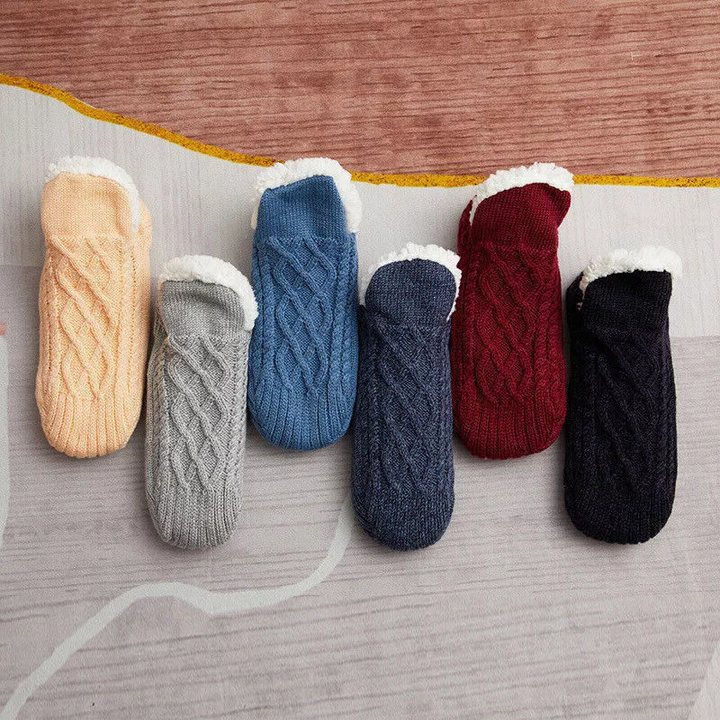 Skarpetki termiczne antypoślizgowe dla kobiet do użytku wewnętrznego