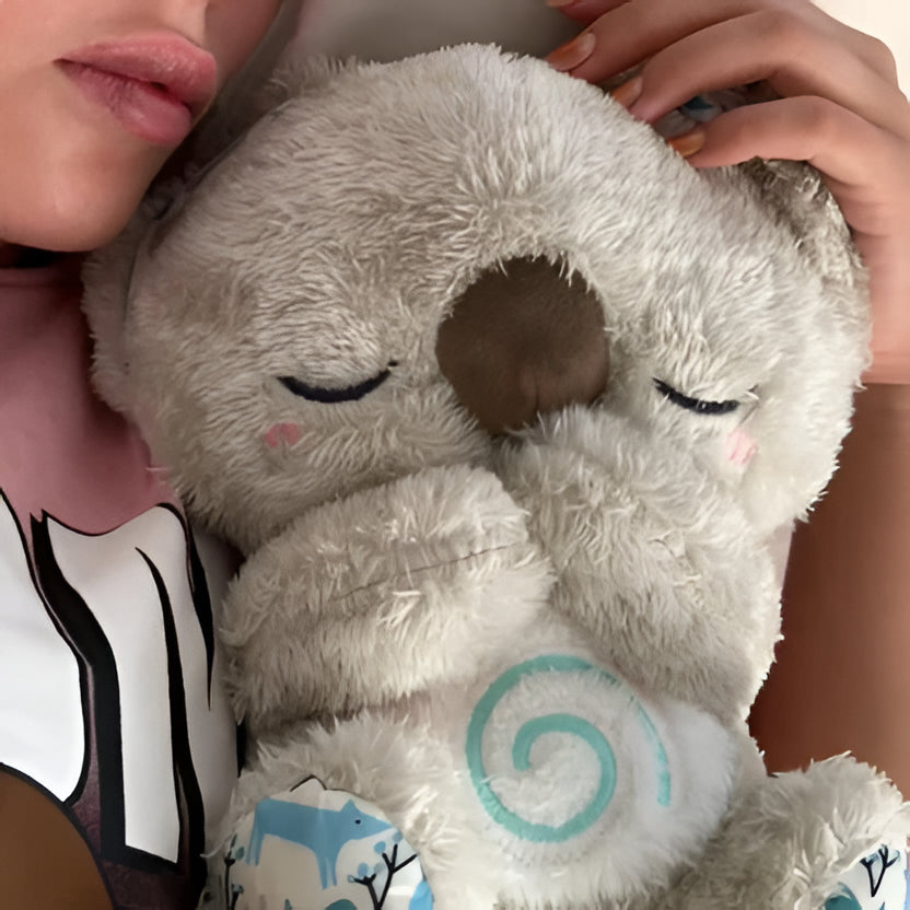 Pluszowy Miś Koala na Lęk z Muzyką, Światłami i Rytmicznym Ruchem Oddychania