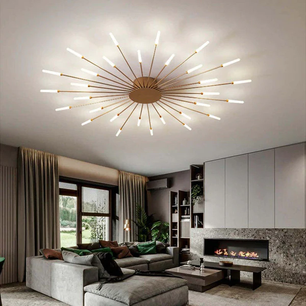 Lampa sufitowa w stylu Flush Mount Fireworks | Salon/Sypialnia