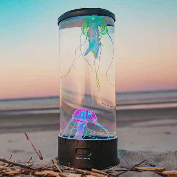 Lampa Lava z Meduzami LED &amp; Akwarium dla Dzieci i Dorosłych - Prezenty Urodzinowe dla Dzieci, Idealny Prezent dla Miłośników Akwarium