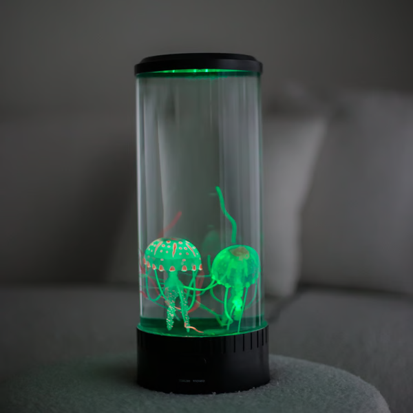 Lampa Lava z Meduzami LED &amp; Akwarium dla Dzieci i Dorosłych - Prezenty Urodzinowe dla Dzieci, Idealny Prezent dla Miłośników Akwarium