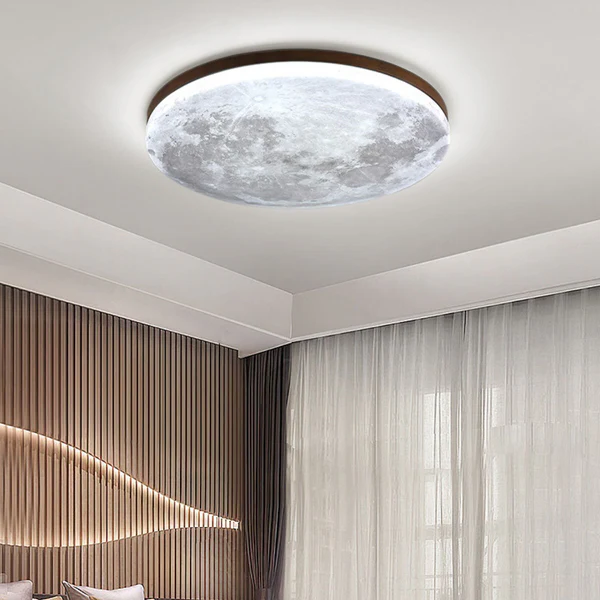 Nordycka Minimalistyczna Lampa Sufitowa LED Moon z Akrylu
