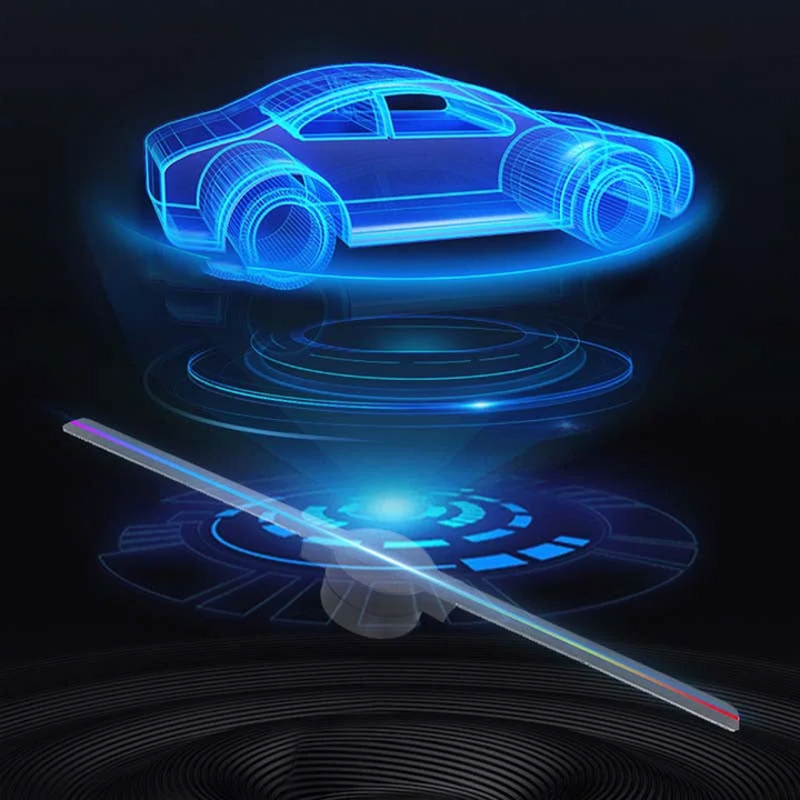 Projektor LED wentylatora holograficznego 3D