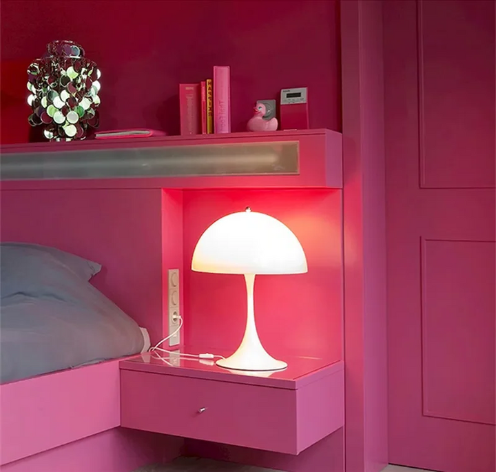 Retro Duńska Lampa Stołowa - Ikoniczny Design Grzyba dla Nowoczesnych Przestrzeni