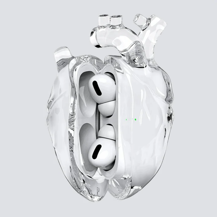 Halloweenowe Serce Muzyki – Stylowa Ochrona dla Twoich AirPods