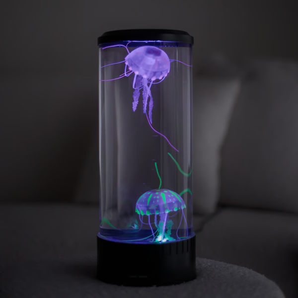 Lampa Lava z Meduzami LED &amp; Akwarium dla Dzieci i Dorosłych - Prezenty Urodzinowe dla Dzieci, Idealny Prezent dla Miłośników Akwarium