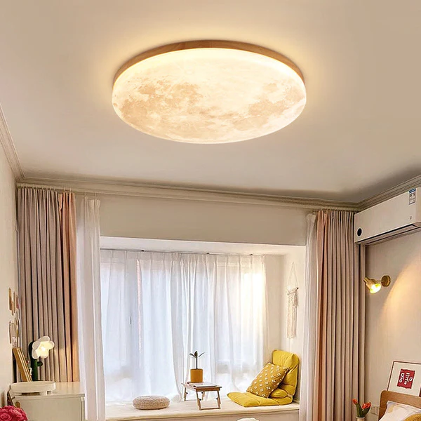 Nordycka Minimalistyczna Lampa Sufitowa LED Moon z Akrylu