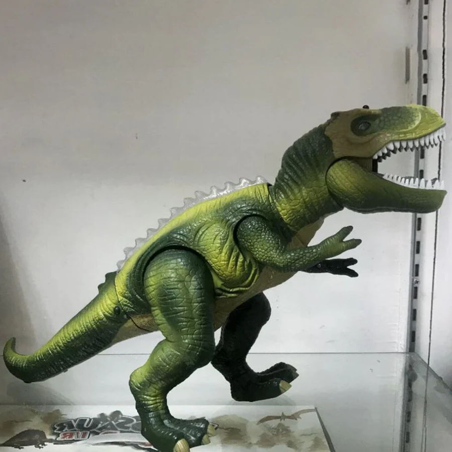 Zdalnie Sterowany Dinozaur T-Rex z Podświetleniem LED, Chodzący i Ryczący Realistyczny Zabawka Dinozaur