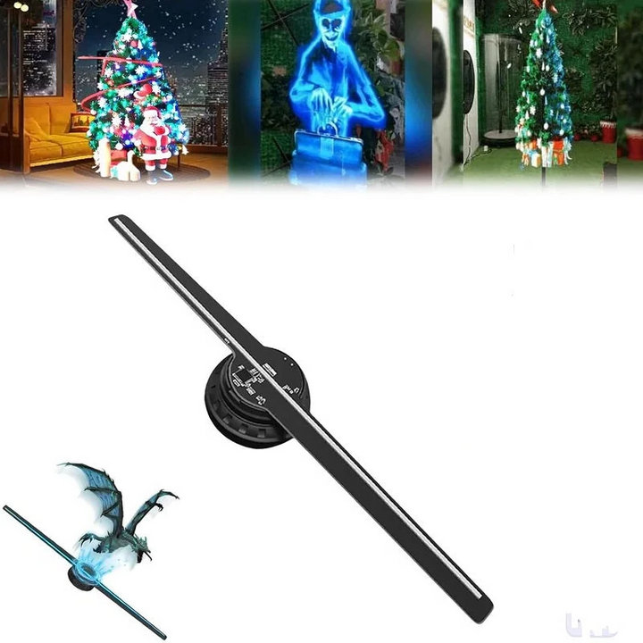 Projektor LED wentylatora holograficznego 3D