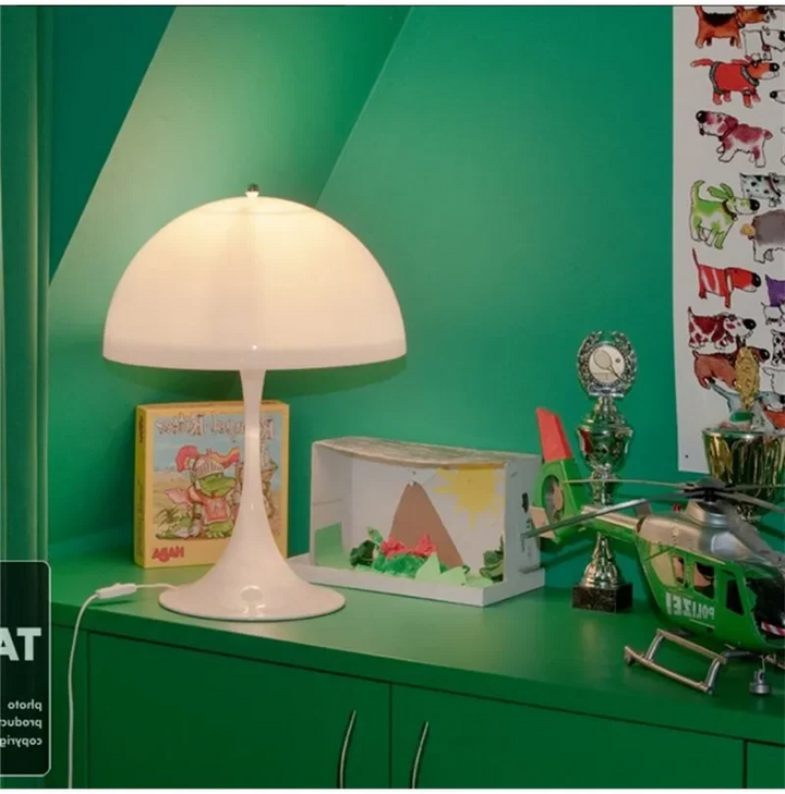 Retro Duńska Lampa Stołowa - Ikoniczny Design Grzyba dla Nowoczesnych Przestrzeni
